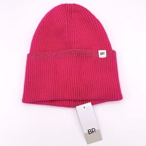 BP Pink & Gold Trim Winter Hat